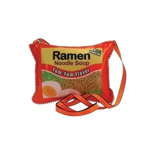 Comeco Sleepyville Critters Instant Ramen Noodle Soup‎ Crossbody Bag Vinyl